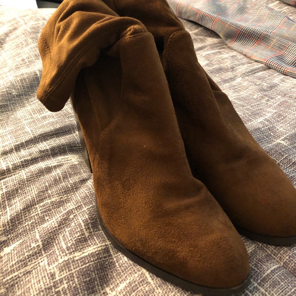Brown Suede Ankle Boots